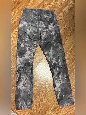 Lululemon Align High-Rise Crop 23" Diamond Dye Grey Pink Size 4